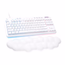 Logitech G G713, Cablato, USB, Interruttore a chiave meccanica, AZERTY, LED RGB, Bianco