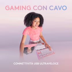 Logitech G G713 tastiera Gaming USB QWERTY US International Bianco - Vista aggiuntiva 4