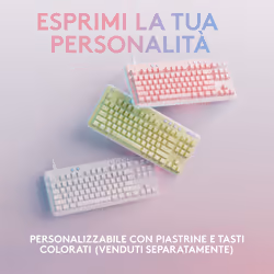 Logitech G G713 tastiera Gaming USB QWERTY US International Bianco - Vista aggiuntiva 7