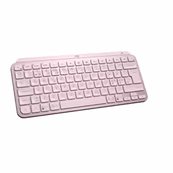 Logitech MX Keys Mini, Mini, Wireless, RF senza fili + Bluetooth, Tasto con meccanismo a forbici, QWERTY, Rosa