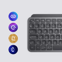 Logitech MX Keys Mini tastiera Universale RF senza fili + Bluetooth QWERTY Inglese UK Grafite - Vista aggiuntiva 5
