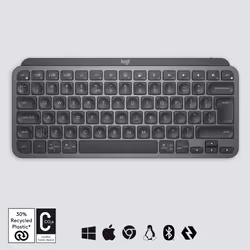 Logitech MX Keys Mini tastiera Universale RF senza fili + Bluetooth QWERTY Inglese UK Grafite - Vista aggiuntiva 6
