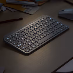 Logitech MX Keys Mini tastiera Ufficio RF senza fili + Bluetooth QWERTY US International Grafite - Vista aggiuntiva 4