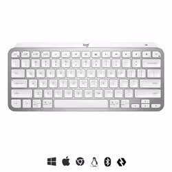 Logitech MX Keys Mini tastiera Ufficio RF senza fili + Bluetooth QWERTY Inglese Grigio - Vista aggiuntiva 6