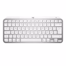Logitech MX Keys Mini For Mac Minimalist Wireless Illuminated Keyboard, Mini, Wireless, Bluetooth, QWERTY, LED, Bianco