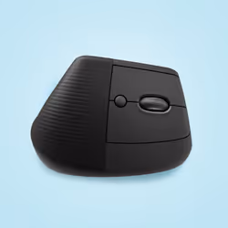 Logitech Lift Mouse Ergonomico Verticale, Senza Fili, Ricevitore Bluetooth o Logi Bolt USB, Clic Silenziosi, 4 Tasti, Compatibile con Windows / macOS / iPadOS, Laptop, PC. Grafite - Vista aggiuntiva 5