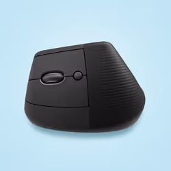 Logitech Lift Left Mouse Ergonomico Verticale, per Mancini, Senza Fili, Bluetooth o Logi Bolt USB, Clic Silenziosi, 4 Tasti, Compatibile con Windows / macOS / iPadOS, Laptop, PC. Grafite - Vista aggiuntiva 5