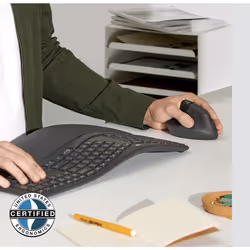 Logitech Lift for Business mouse Ufficio Mancino RF senza fili + Bluetooth Ottico 4000 DPI - Vista aggiuntiva 4