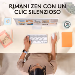 Logitech Lift for Mac mouse Ufficio Mano destra RF senza fili + Bluetooth Ottico 4000 DPI - Vista aggiuntiva 4