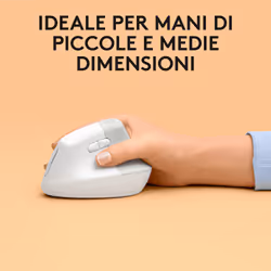 Logitech Lift for Mac mouse Ufficio Mano destra RF senza fili + Bluetooth Ottico 4000 DPI - Vista aggiuntiva 6
