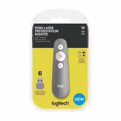 Logitech R500 puntatore wireless Bluetooth/RF Grigio - Vista aggiuntiva 6