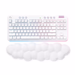 Logitech G 920-010689 tastiera Gaming RF senza fili + Bluetooth QWERTY Nordic Bianco