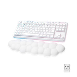 Logitech G G715 tastiera Gaming RF senza fili + Bluetooth QWERTY Spagnolo Bianco