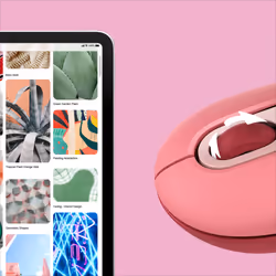 Logitech POP Mouse Wireless con Emoji personalizzabili, Tecnologia SilentTouch, Precisione e Velocità, Design Compatto, Bluetooth, USB, Multidispositivo, Compatibile OS - Heartbreaker - Vista aggiuntiva 5