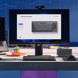 Logitech MX Mini Mechanical tastiera Ufficio RF senza fili + Bluetooth QWERTY US International Grafite, Grigio - Vista aggiuntiva 5