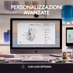 Logitech MX Master 3S for Mac mouse Ufficio Mano destra Bluetooth Laser 8000 DPI - Vista aggiuntiva 6
