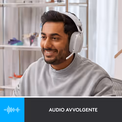 Logitech Zone Vibe 100 Auricolare Wireless A Padiglione Musica e Chiamate Bluetooth Bianco - Vista aggiuntiva 4