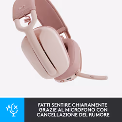 Logitech Zone Vibe 100 Auricolare Wireless A Padiglione Musica e Chiamate Bluetooth Rosa - Vista aggiuntiva 8