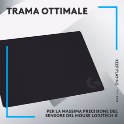 Logitech G G240 Tappetino per mouse per gioco da computer Nero - Vista aggiuntiva 4