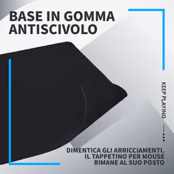 Logitech G G240 Tappetino per mouse per gioco da computer Nero - Vista aggiuntiva 5
