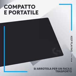Logitech G G240 Tappetino per mouse per gioco da computer Nero - Vista aggiuntiva 6
