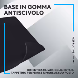Logitech G G640 Tappetino per mouse per gioco da computer Nero - Vista aggiuntiva 5
