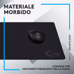 Logitech G G640 Tappetino per mouse per gioco da computer Nero - Vista aggiuntiva 6
