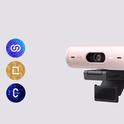 Logitech Brio 500 webcam 4 MP USB-C Bianco - Vista aggiuntiva 5