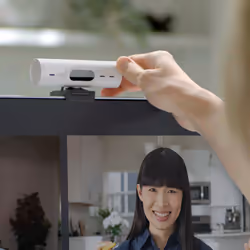 Logitech Brio 500 webcam 4 MP USB-C Bianco - Vista aggiuntiva 5