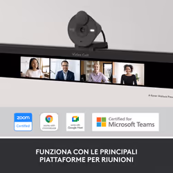 Logitech Brio 300 webcam 2 MP USB-C Grafite - Vista aggiuntiva 7