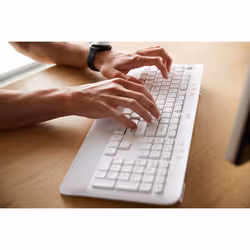 Logitech Signature MK650 Combo For Business tastiera Mouse incluso Ufficio Bluetooth AZERTY Francese Bianco - Vista aggiuntiva 7