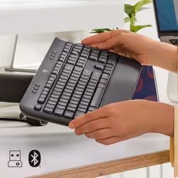 Logitech Signature K650 tastiera Ufficio Bluetooth QWERTZ Svizzere Grafite - Vista aggiuntiva 4