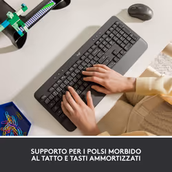 Logitech Signature K650 tastiera Ufficio Bluetooth QWERTY Italiano Grafite - Vista aggiuntiva 8