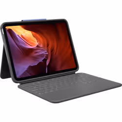 Logitech Rugged Folio, AZERTY, Francese, 1,8 cm, 1,2 mm, Apple, iPad (10th gen) Model: A2696, A2757, A2777
