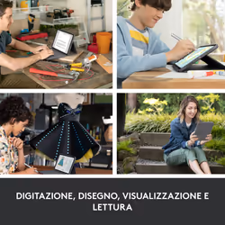 Logitech Rugged Folio QWERTY Italiano Smart Connector Grafite - Vista aggiuntiva 4