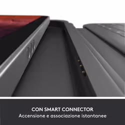 Logitech Rugged Folio QWERTY Italiano Smart Connector Grafite - Vista aggiuntiva 5