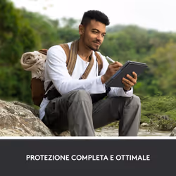 Logitech Rugged Folio QWERTY Italiano Smart Connector Grafite - Vista aggiuntiva 7