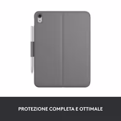 Logitech Slim Folio QWERTY Italiano Bluetooth Grigio - Vista aggiuntiva 5