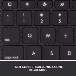 Logitech Combo Touch QWERTY Italiano Smart Connector Grigio - Vista aggiuntiva 7