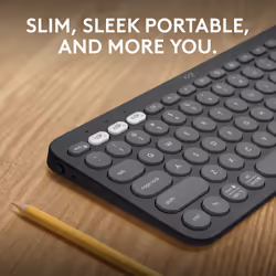 Logitech Pebble Keys 2 K380s tastiera Universale RF senza fili + Bluetooth AZERTY Francese Grafite - Vista aggiuntiva 2