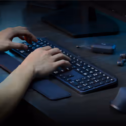 Logitech MX Keys S Combo tastiera Mouse incluso Ufficio RF senza fili + Bluetooth QWERTY US International Grafite - Vista aggiuntiva 6