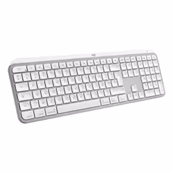 Logitech MX Keys S for Mac tastiera Ufficio RF senza fili + Bluetooth AZERTY Francese Alluminio, Bianco - Vista aggiuntiva 3