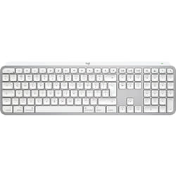 Logitech MX Keys S for Mac tastiera Ufficio RF senza fili + Bluetooth QWERTY US International Alluminio, Bianco