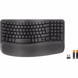 Logitech Wave Keys for Business tastiera Ufficio RF senza fili + Bluetooth QWERTZ Tedesco Grafite - Vista aggiuntiva 4