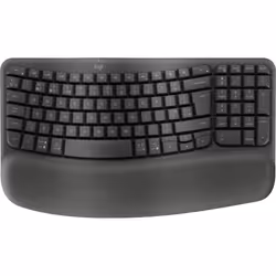Logitech Wave Keys for Business, Full-size (100%), Wireless, RF senza fili + Bluetooth, Interruttore a chiave a membrana, QWE ...