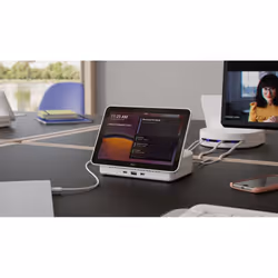 Logitech Logi Dock Flex 20,3 cm (8") IPS 802.11a, 802.11b, 802.11g, Wi-Fi 4 (802.11n), Bianco Bluetooth - Vista aggiuntiva 8