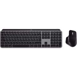 Logitech MX Keys S Combo for Mac tastiera Mouse incluso Casa/ufficio RF senza fili + Bluetooth QWERTZ Tedesco Alluminio, Nero - Vista aggiuntiva 4