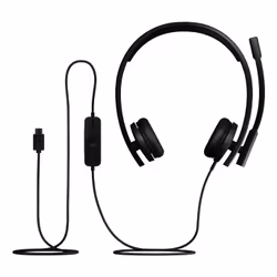 Logitech H570e Auricolare Cablato A Padiglione Ufficio USB tipo-C Nero - Vista aggiuntiva 5