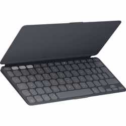 Logitech Keys-To-Go 2, Mini, Wireless, Bluetooth, Tasto con meccanismo a forbici, QWERTZ, Grafite