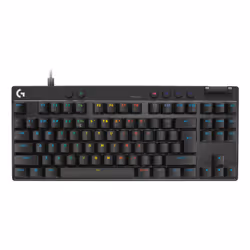 Logitech G PRO X TKL RAPID, Cablato, USB, Magnetic-mechanical key switch, QWERTY, LED, Nero